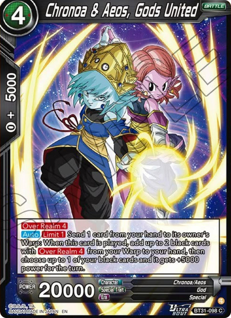 Chronoa & Aeos, Gods United (BT31-098) [Impact Beyond Dimensions] Parallel Foil