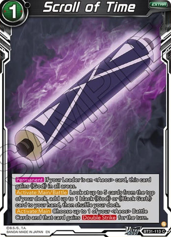 Scroll of Time (BT31-113) [Impact Beyond Dimensions] Parallel Foil
