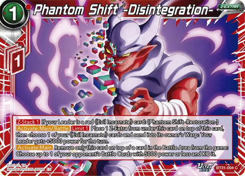 Phantom Shift -Disintegration- (BT31-004) [Impact Beyond Dimensions] Parallel Foil