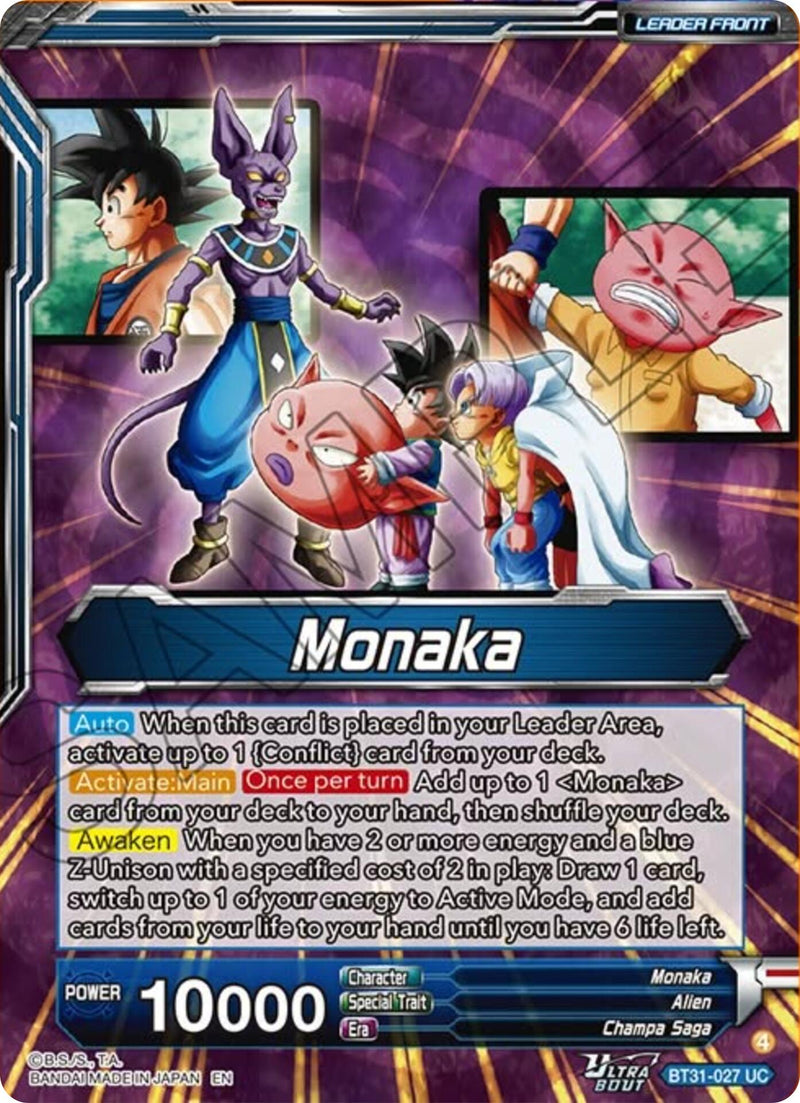 Monaka // Monaka, the Strongest Fighter (BT31-027) [Impact Beyond Dimensions] Parallel Foil