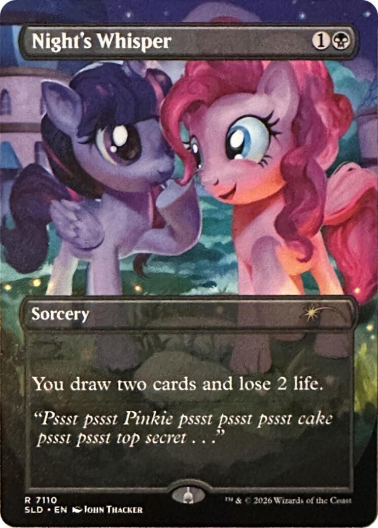Night's Whisper (7110) [Secret Lair Drop Series] Foil