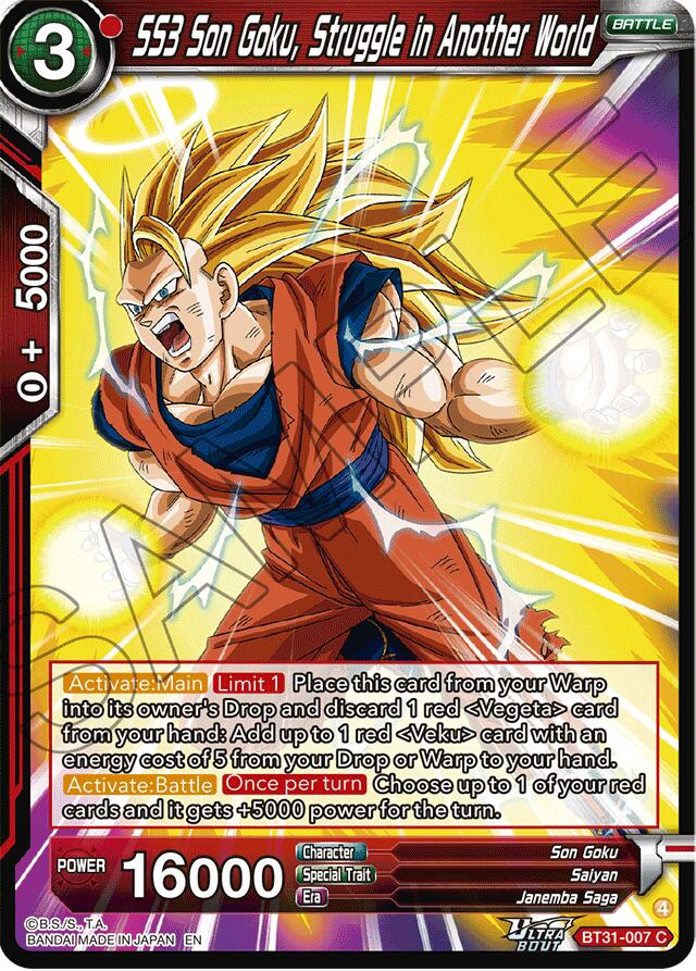 SS3 Son Goku, Struggle in Another World (BT31-007) [Impact Beyond Dimensions] Parallel Foil