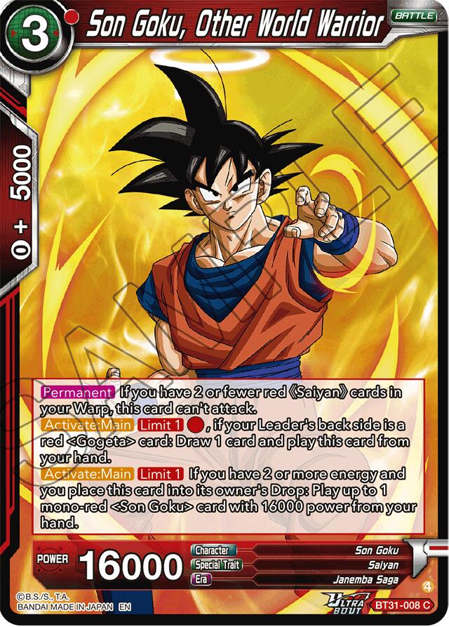 Son Goku, Other World Warrior (BT31-008) [Impact Beyond Dimensions] Parallel Foil