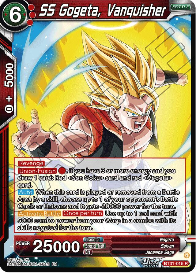SS Gogeta, Vanquisher (BT31-015) [Impact Beyond Dimensions] Parallel Foil