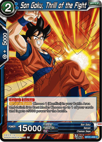 Son Goku, Thrill of the Fight (BT31-030) [Impact Beyond Dimensions] Parallel Foil