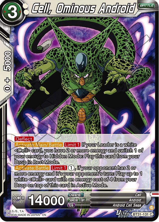 Cell, Ominous Android (BT31-131) [Impact Beyond Dimensions] Parallel Foil