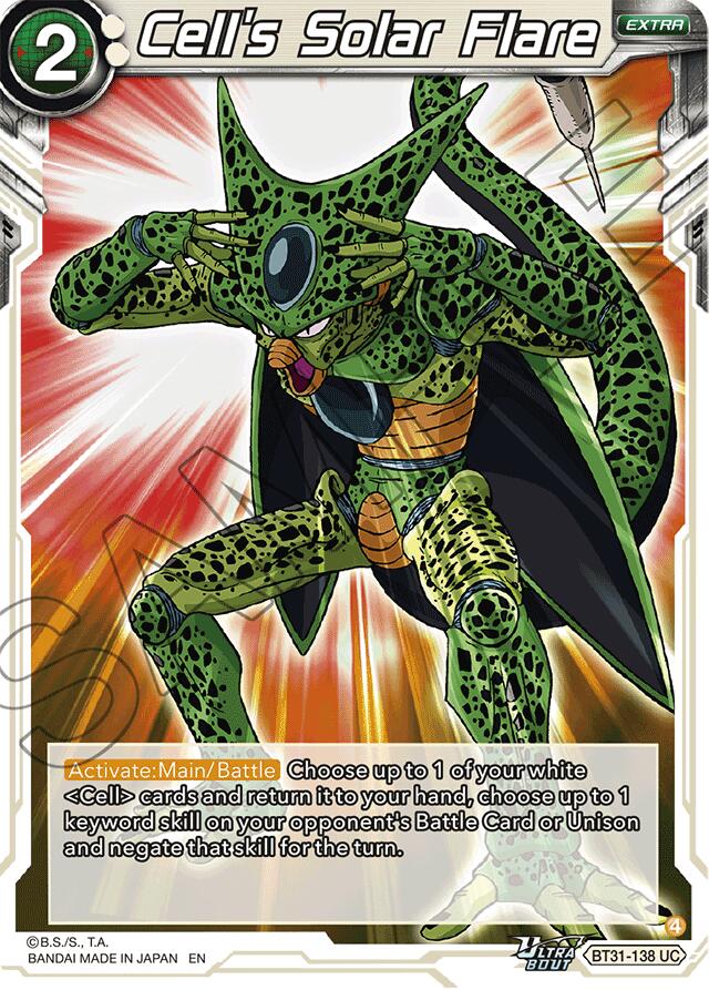 Cell's Solar Flare (BT31-138) [Impact Beyond Dimensions] Parallel Foil
