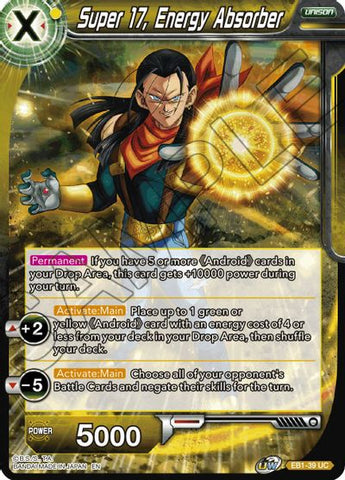 Super 17, Energy Absorber (EB1-039) [Battle Evolution Booster] Parallel Foil