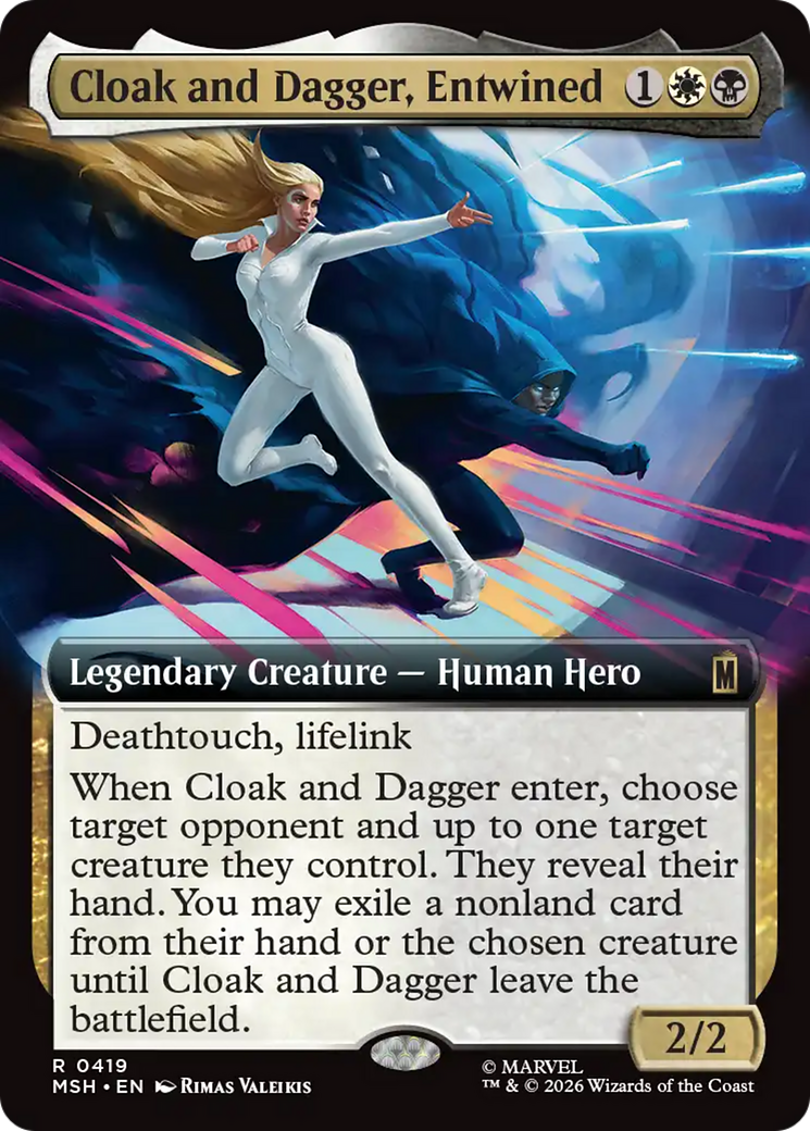 Cloak and Dagger, Entwined (Extended Art) [Marvel Super Heroes] Foil