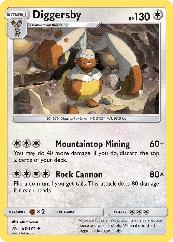 Diggersby (98/131) [Sun & Moon: Forbidden Light] Reverse Holofoil