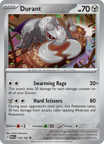 Durant (129/182) [Scarlet & Violet: Paradox Rift] Reverse Holofoil