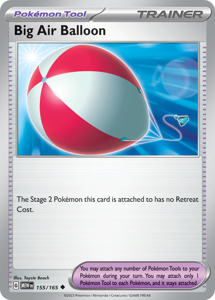 Big Air Balloon (155/165) [Scarlet & Violet 151] Reverse Holofoil