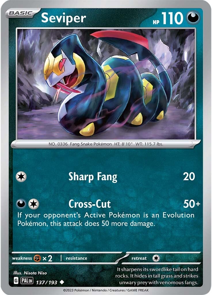 Seviper (137/193) [Scarlet & Violet: Paldea Evolved] Reverse Holofoil