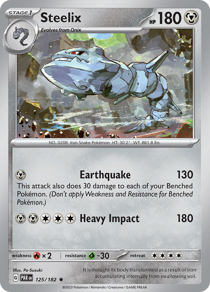 Steelix (125/182) [Scarlet & Violet: Paradox Rift] Reverse Holofoil