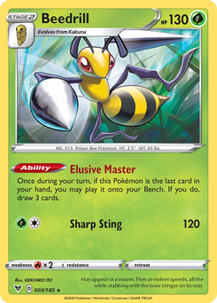 Beedrill (003/185) [Sword & Shield: Vivid Voltage] Reverse Holofoil