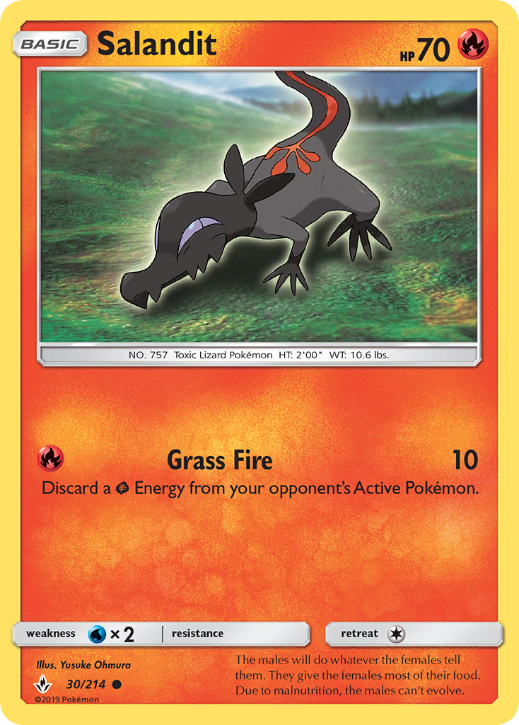 Salandit (30/214) [Sun & Moon: Unbroken Bonds] Reverse Holofoil