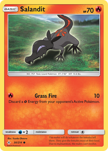 Salandit (30/214) [Sun & Moon: Unbroken Bonds] Reverse Holofoil