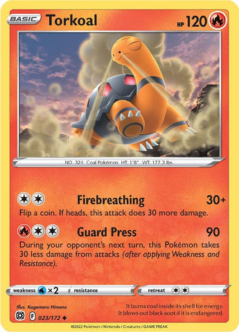 Torkoal (023/172) [Sword & Shield: Brilliant Stars] Reverse Holofoil