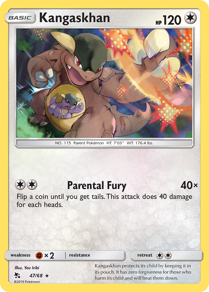 Kangaskhan (47/68) [Sun & Moon: Hidden Fates] Reverse Holofoil