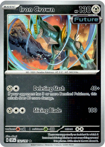 Iron Crown (132/191) [Scarlet & Violet: Surging Sparks] Reverse Holofoil
