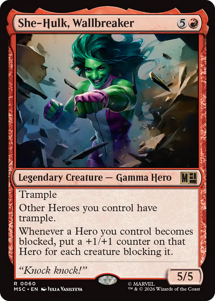 She-Hulk, Wallbreaker [Marvel Super Heroes Commander] Foil