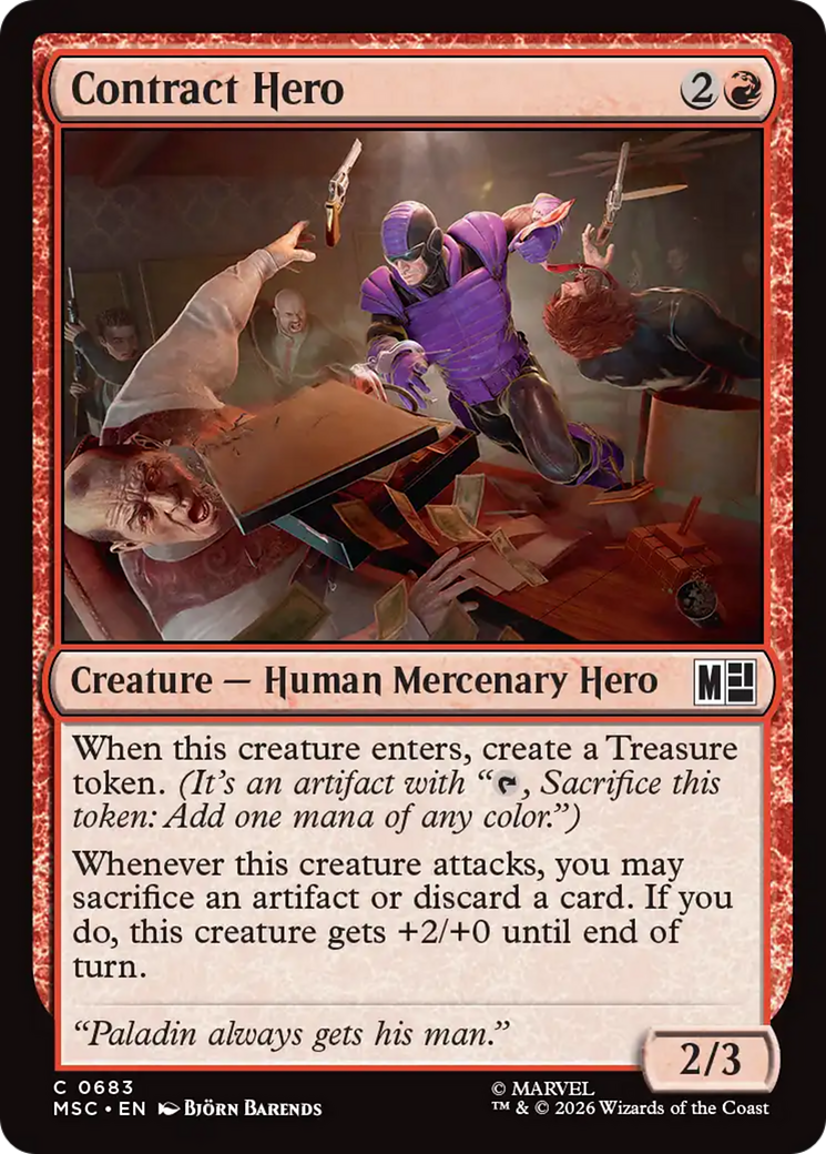 Contract Hero [Marvel Super Heroes Commander] Foil