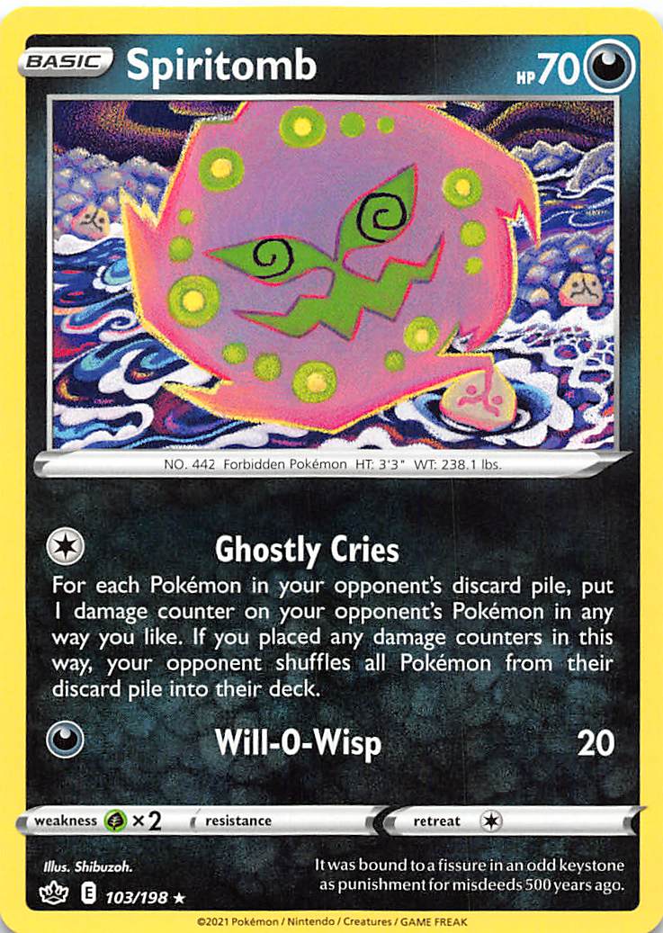 Spiritomb (103/198) [Sword & Shield: Chilling Reign] Reverse Holofoil