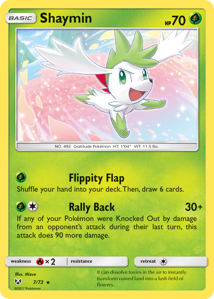 Shaymin (7/73) [Sun & Moon: Shining Legends] Reverse Holofoil