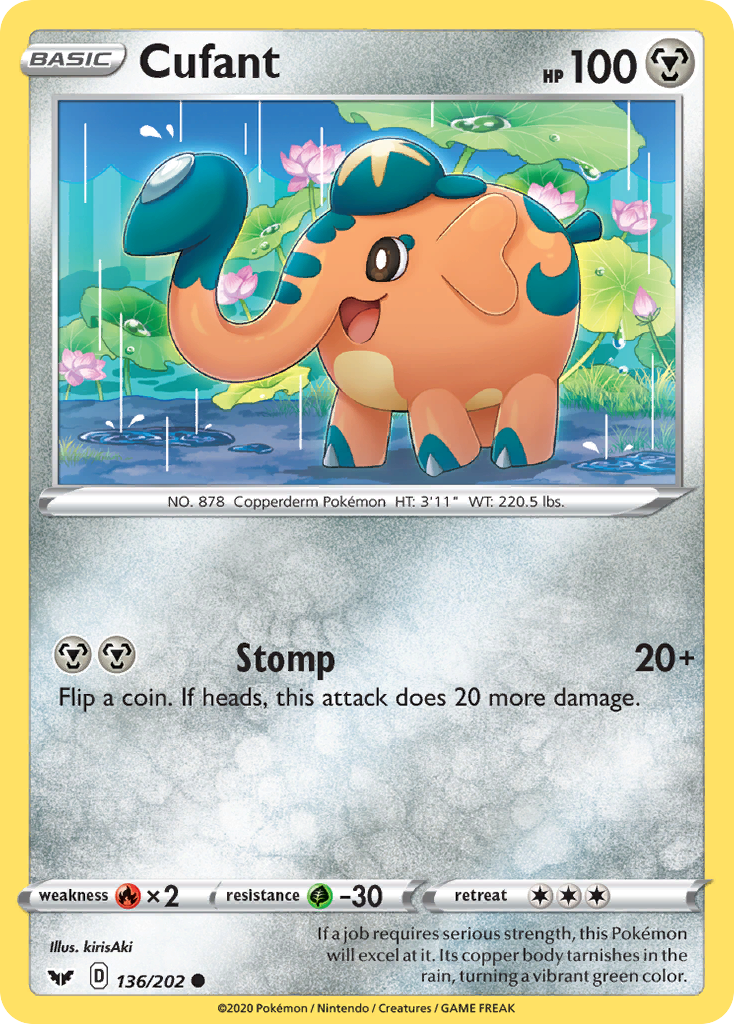 Cufant (136/202) [Sword & Shield: Base Set] Reverse Holofoil