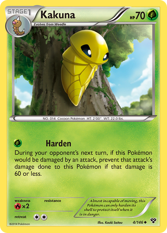 Kakuna (4/146) [XY: Base Set] Reverse Holofoil