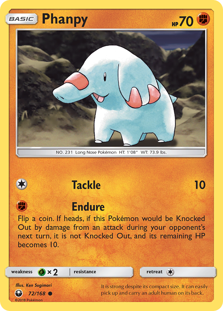Phanpy (72/168) [Sun & Moon: Celestial Storm] Reverse Holofoil