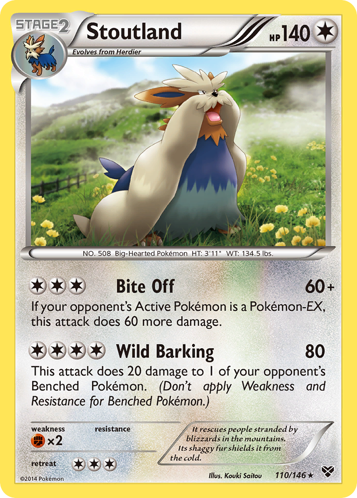 Stoutland (110/146) [XY: Base Set] Reverse Holofoil