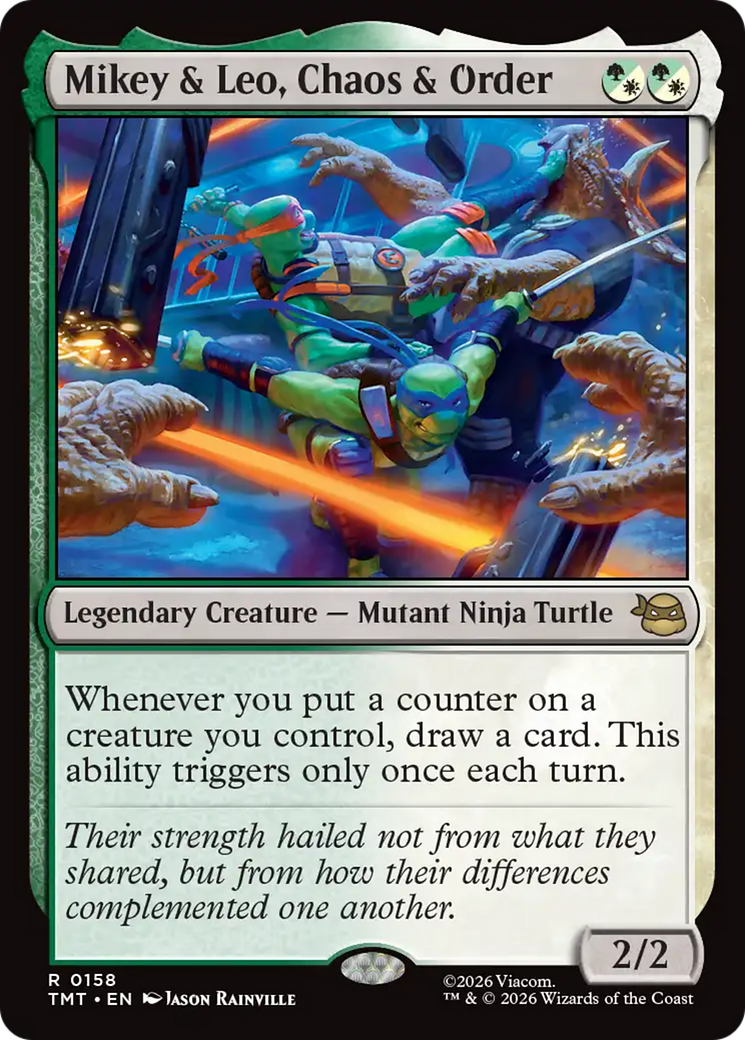Mikey & Leo, Chaos & Order [Teenage Mutant Ninja Turtles] Foil