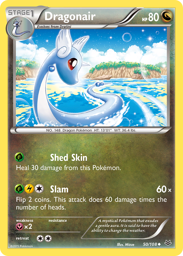 Dragonair (50/108) [XY: Roaring Skies] Reverse Holofoil