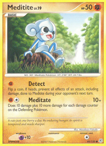 Meditite (89/130) [Diamond & Pearl: Base Set] Reverse Holofoil