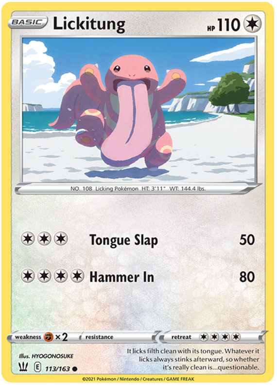 Lickitung (113/163) [Sword & Shield: Battle Styles] Reverse Holofoil