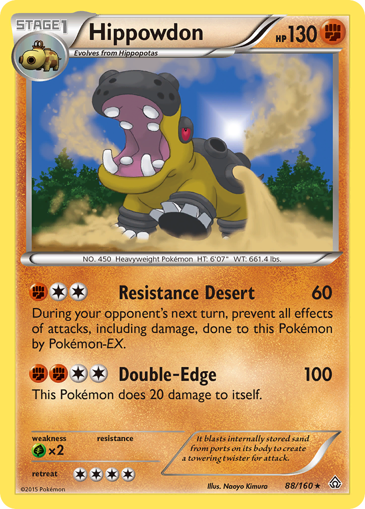 Hippowdon (88/160) [XY: Primal Clash] Reverse Holofoil