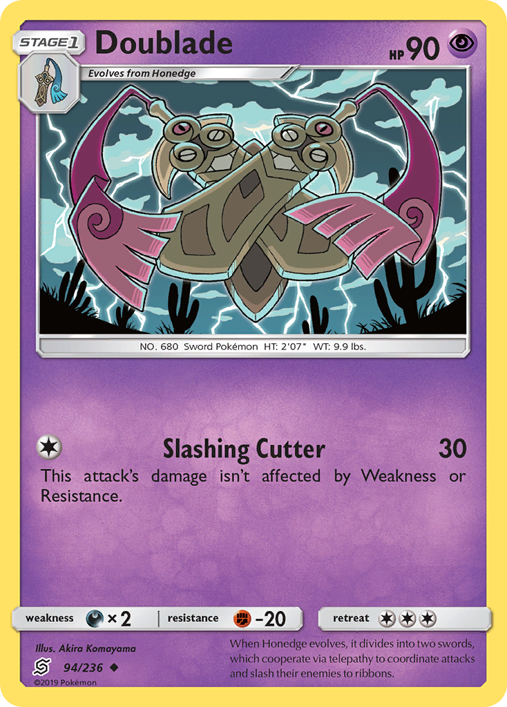 Doublade (94/236) [Sun & Moon: Unified Minds] Reverse Holofoil