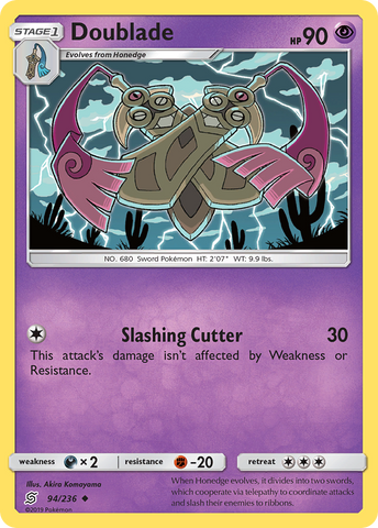 Doublade (94/236) [Sun & Moon: Unified Minds] Reverse Holofoil