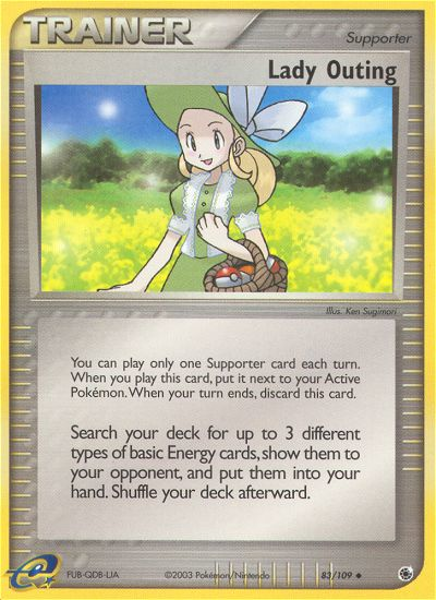 Lady Outing (83/109) [EX: Ruby & Sapphire] Reverse Holofoil
