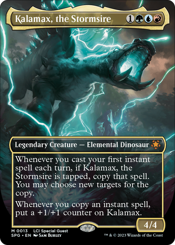 Kalamax, the Stormsire (Borderless) [The Lost Caverns of Ixalan Special Guests] Foil