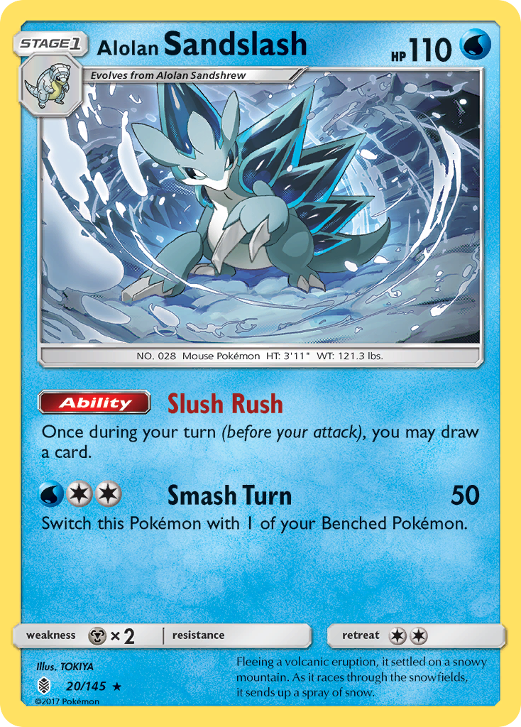 Alolan Sandslash (20/145) [Sun & Moon: Guardians Rising] Reverse Holofoil