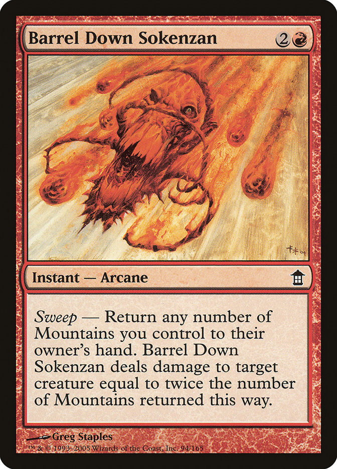 Barrel Down Sokenzan [Saviors of Kamigawa] Foil