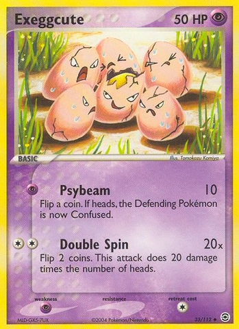 Exeggcute (33/112) [EX: FireRed & LeafGreen] Reverse Holofoil