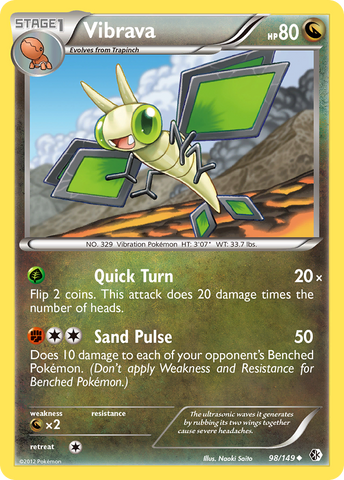 Vibrava (98/149) [Black & White: Boundaries Crossed] Reverse Holofoil