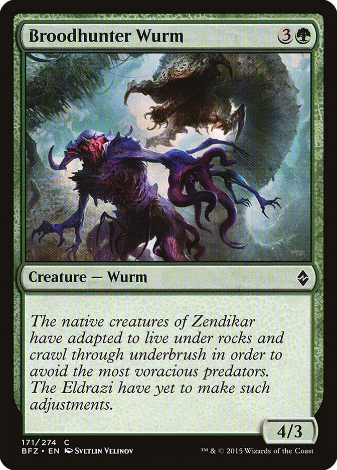 Broodhunter Wurm [Battle for Zendikar] Foil