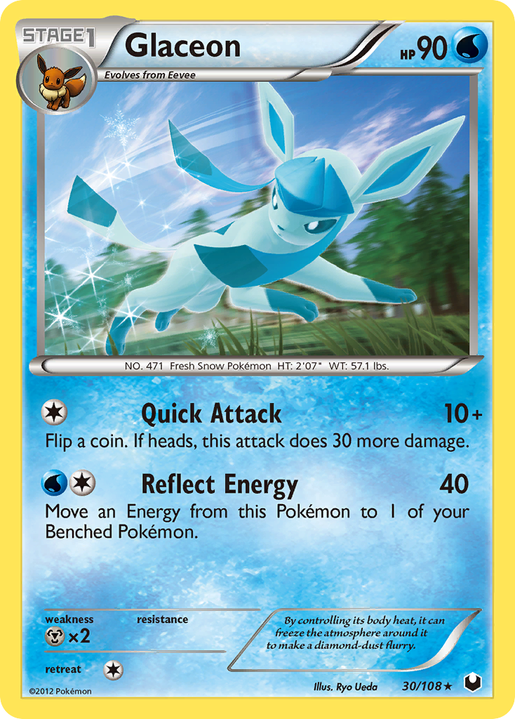 Glaceon (30/108) [Black & White: Dark Explorers] Reverse Holofoil