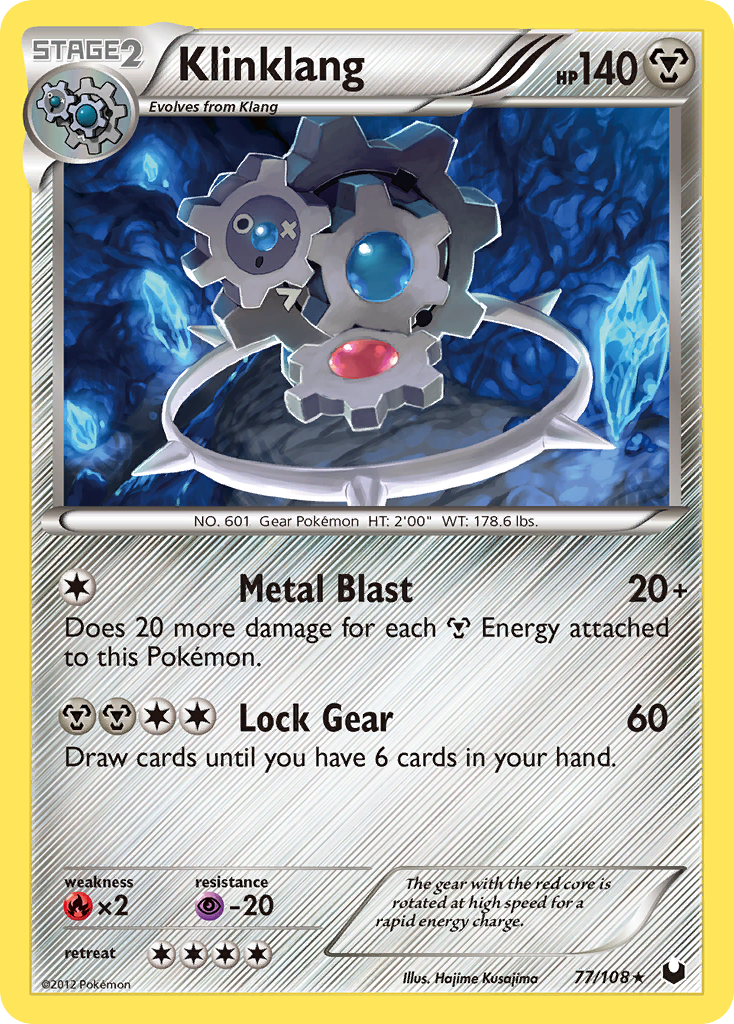 Klinklang (77/108) [Black & White: Dark Explorers] Reverse Holofoil