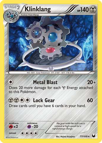Klinklang (77/108) [Black & White: Dark Explorers] Reverse Holofoil