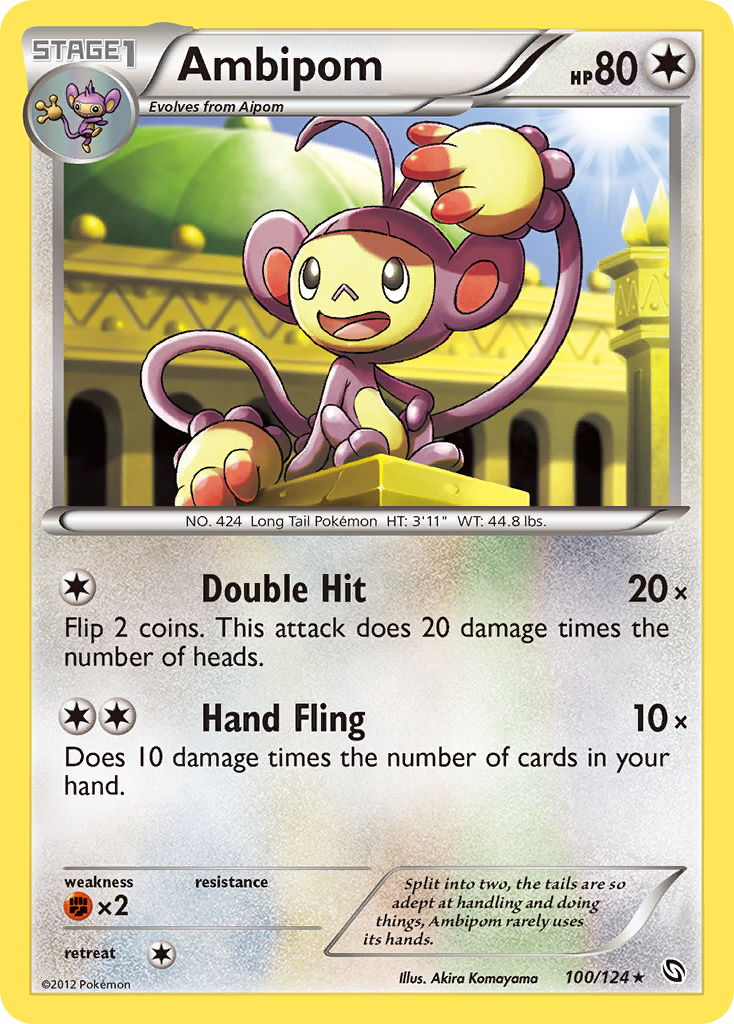 Ambipom (100/124) [Black & White: Dragons Exalted] Reverse Holofoil